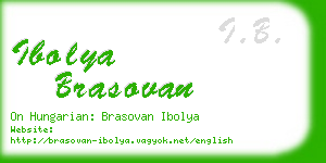 ibolya brasovan business card